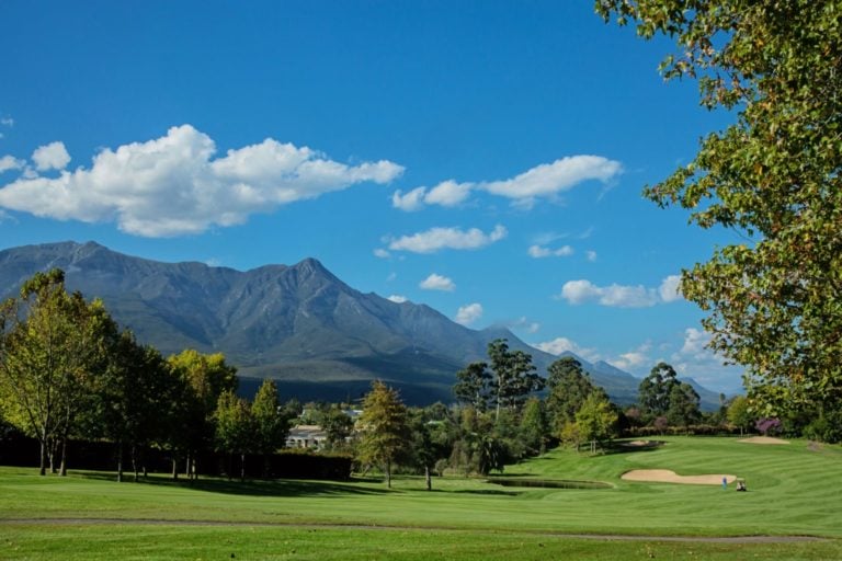 Fancourt mountain view from Montagu Golf Course