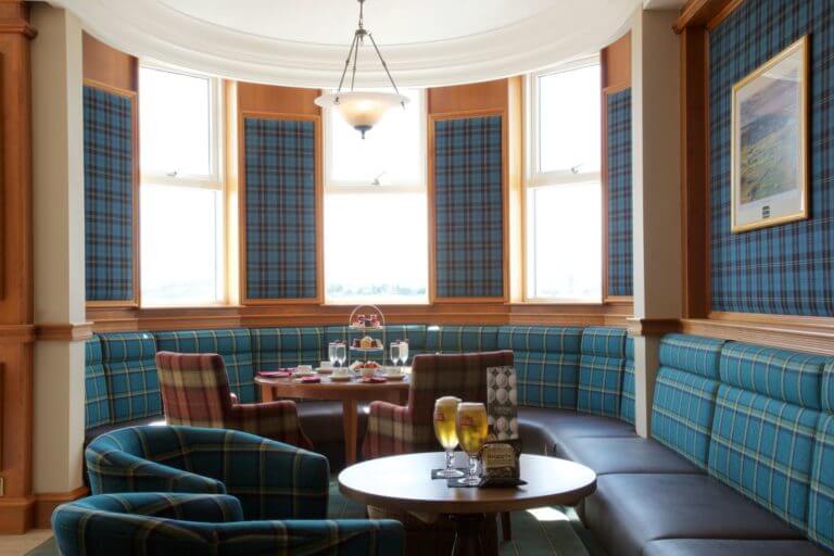 Scottish fit-out decorating Calders Bar at Carnoustie Hotel
