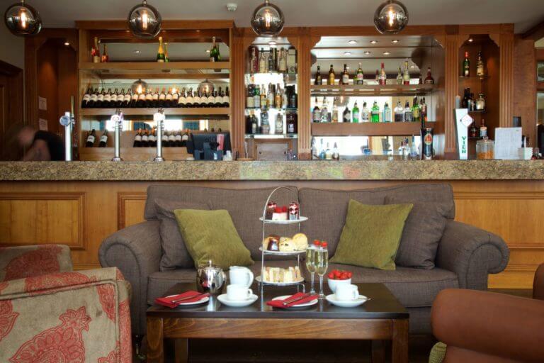 Licensed bar and high tea set up at Carnoustie Golf Hotel