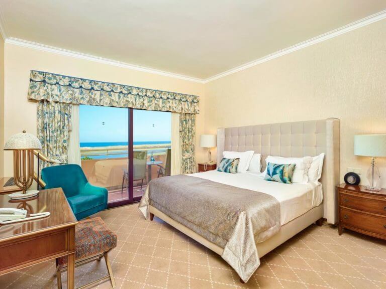 Large king bedroom overlooks Atlantic Ocean