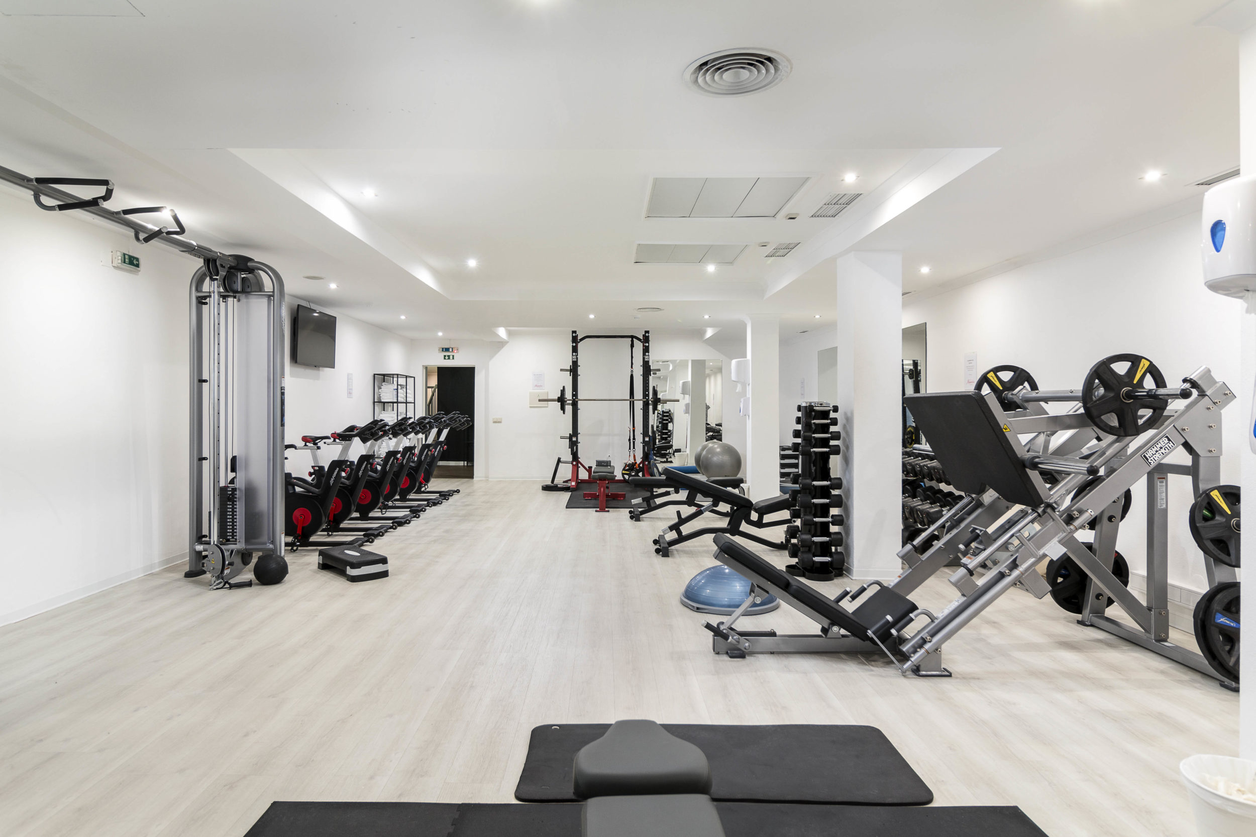 Indoor gym at Quinta do Lago Resort in Portugal