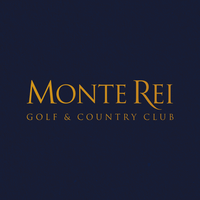 Yellow Monte Rei Logo on blue blackground
