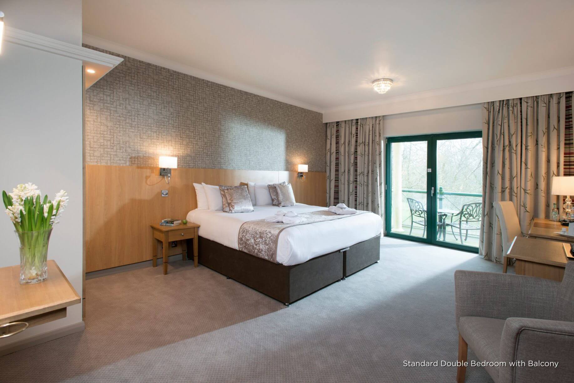 Large double bedroom with private balcony