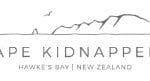 Black Cape Kidnappers logo on white background