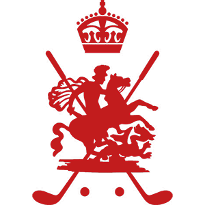 Red Royal St Georges Logo on white background