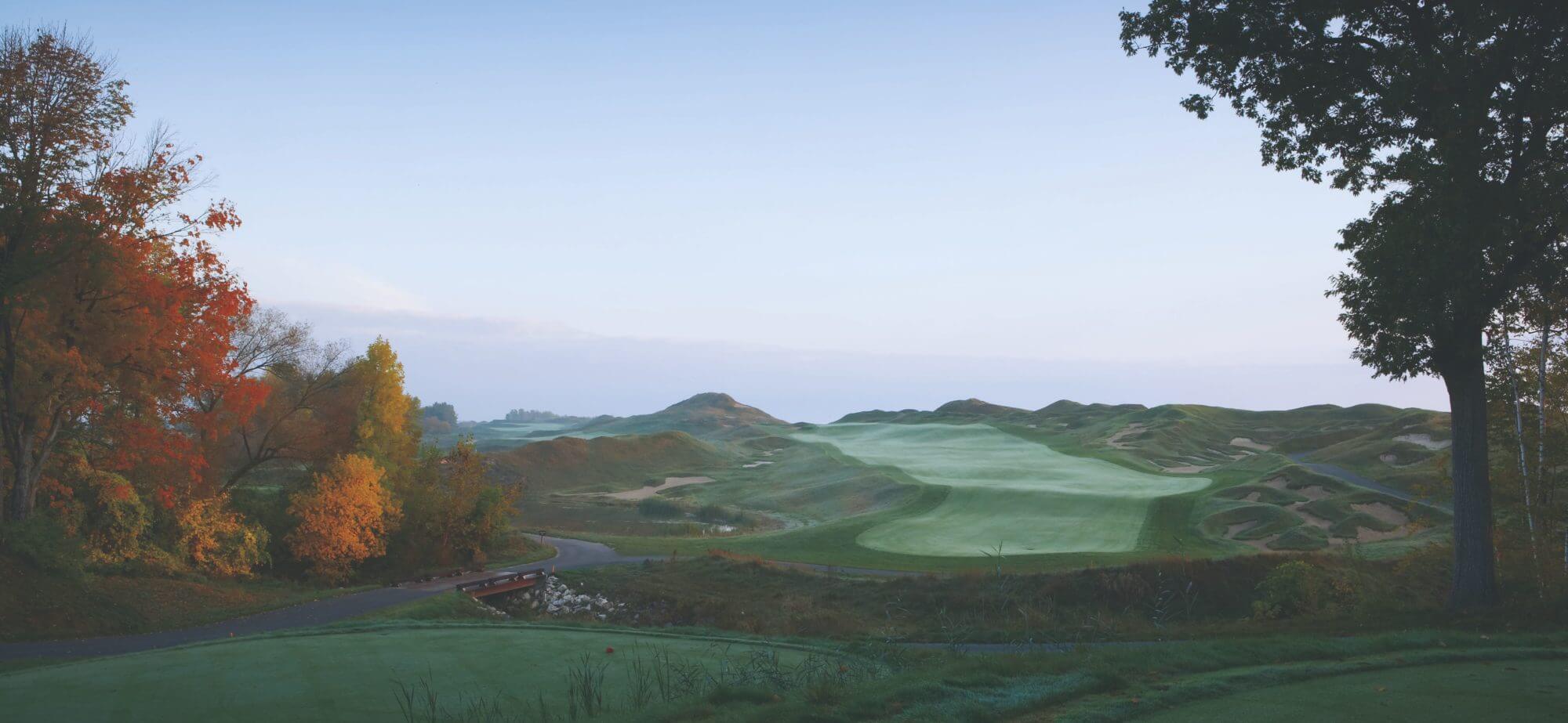 Dawn mist at Kohler Golf Resort in Wisconsin