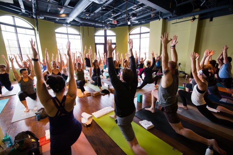 Yoga class at Kohler Resort Gym