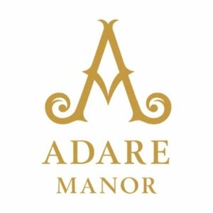 Gold Adare Manor Logo on a white background