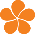 Orange Mauna Kea golf emblem