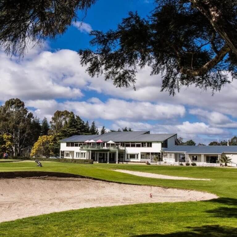 Hastings golf clubhouse building in Bridge Pa New Zealand