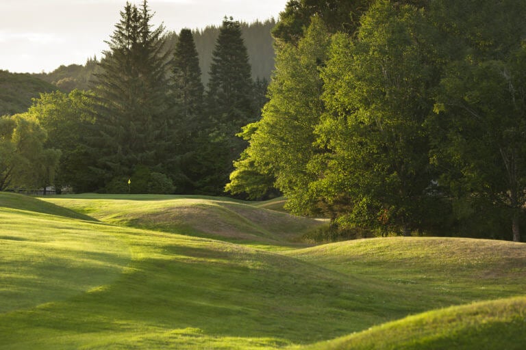 Wairakei golf course rolling terrain