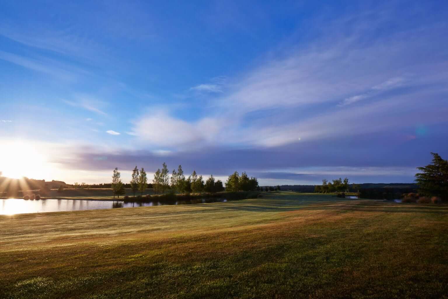 Twilight at Terrace Downs eleventh fairway