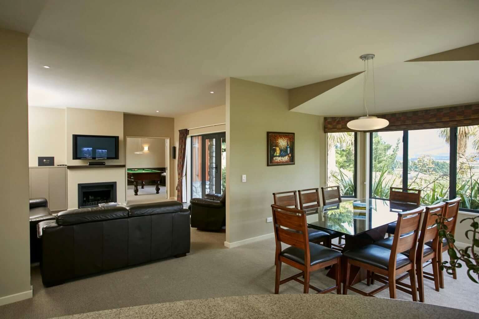 Large inside living area at Terrace Downs chalet