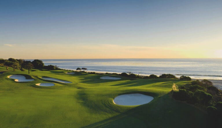 Monarch beach golf course overlooking Pacific Ocean