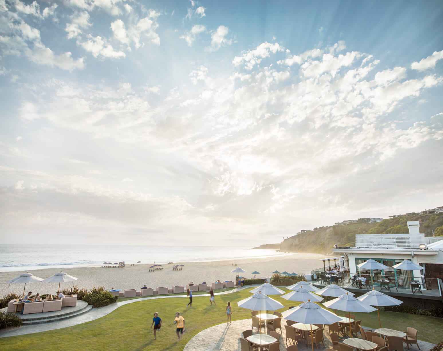 Exclusive-use beach club at Monarch Beach Resort