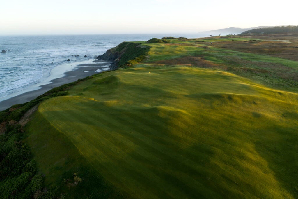 Sheep Ranch golf course overlooking Pacific Ocean