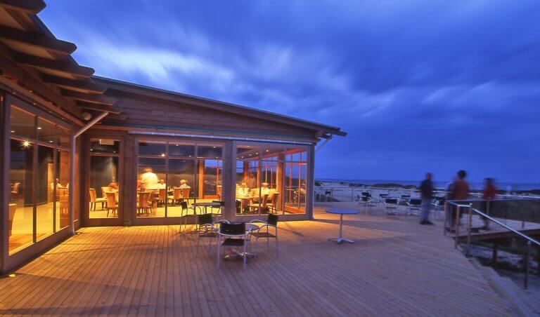 Barnbougle Resort Clubhouse at night