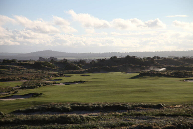 Flat fairway at Lost Farm course