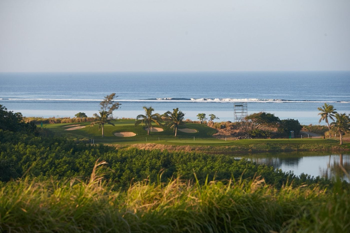 Pacific Ocean backdrop from Natadola Bay Golf Course