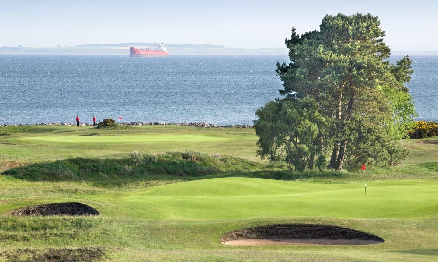 Nairn golf course overlooking Moray Firth