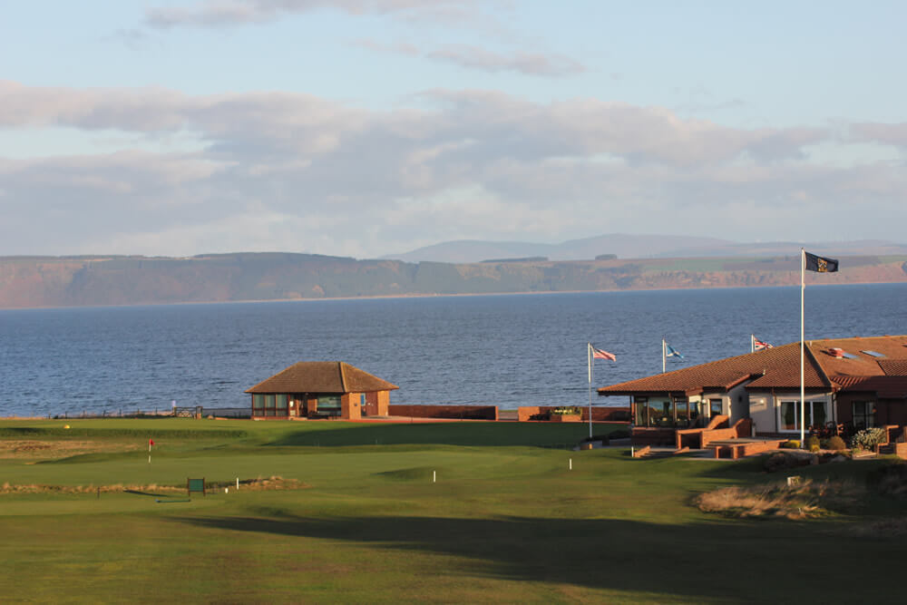 Nairn golf clubhouse in Scotland