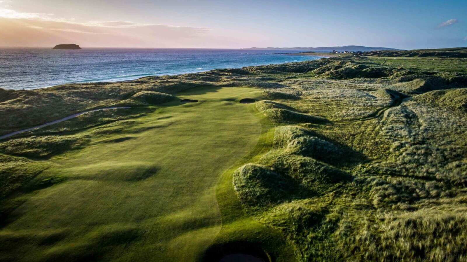 Ballyliffin golf club from above
