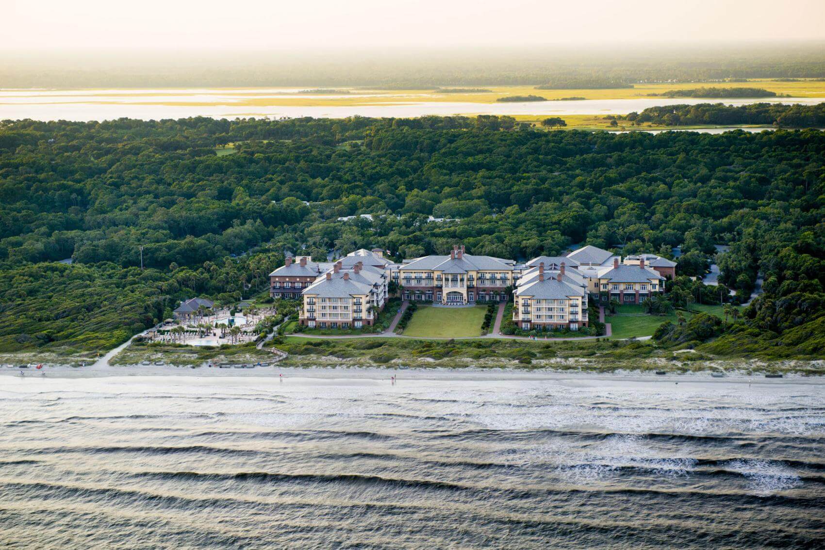 Aerial view of The Sanctuary at Kiawah Island Resort