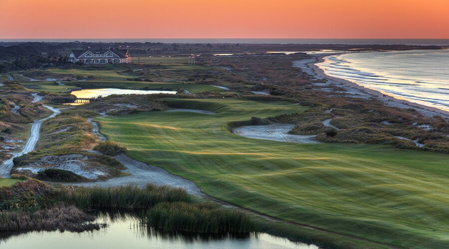 Dusk on The Ocean Course at Kiawah Island Resort