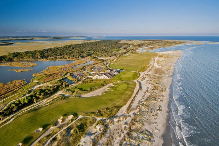 The Ocean Course aerial view at Kiawah Island