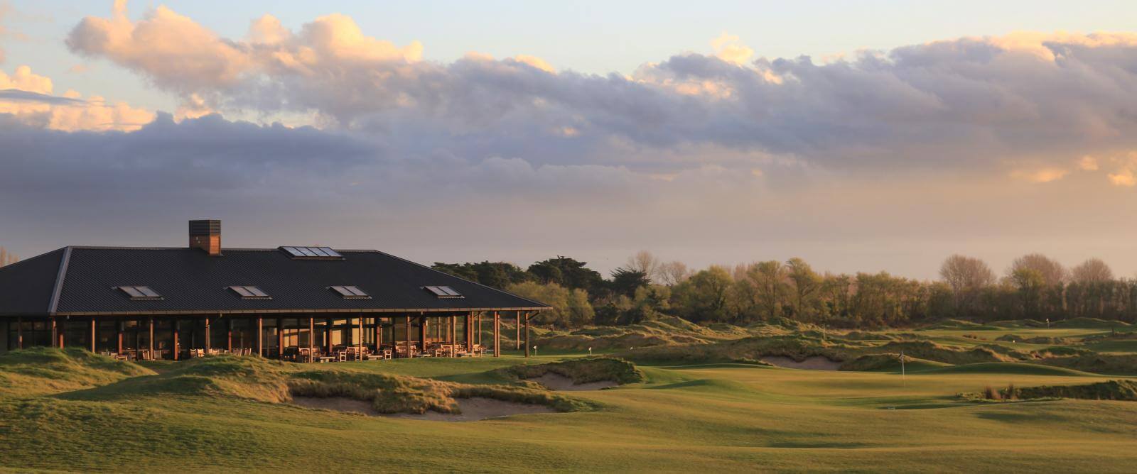Windross Farm Clubhouse under sunset