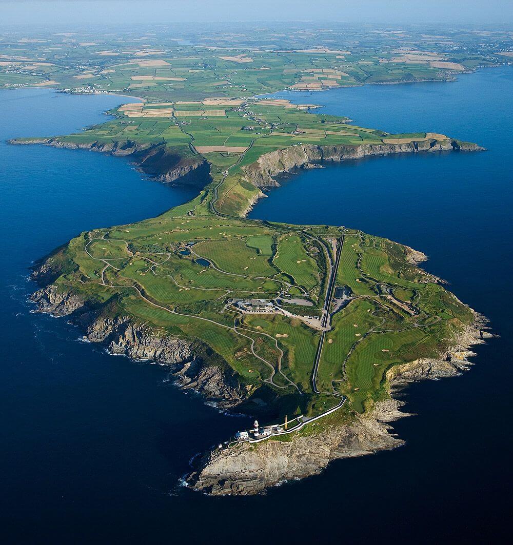 Old Head Links Peninsula from above