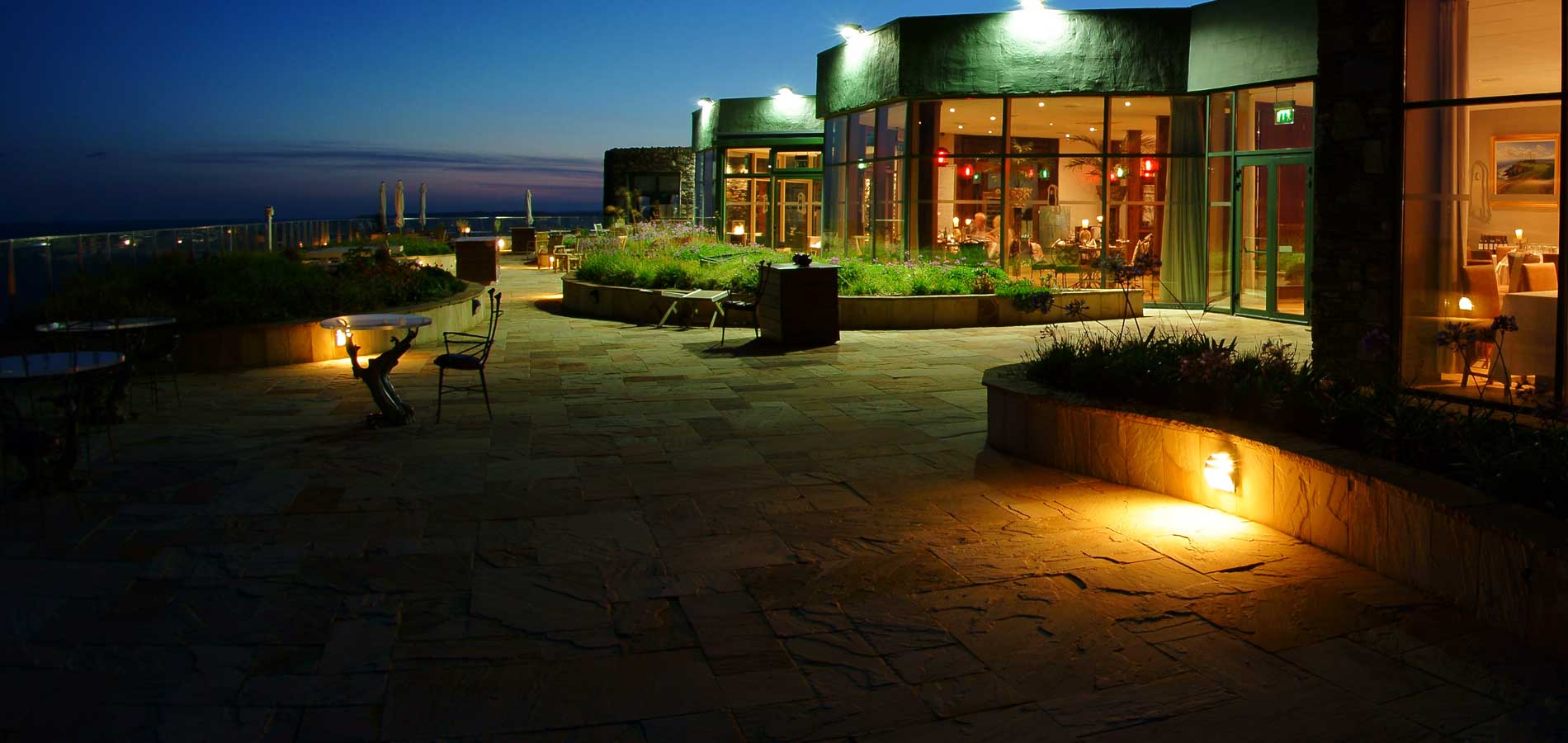 Old Head clubhouse at night