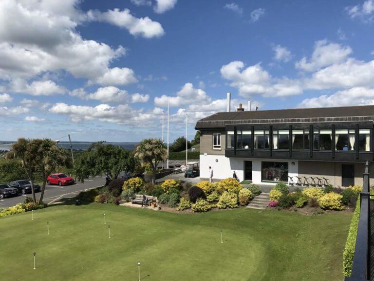 Howth Golf Clubhouse and practice putting green