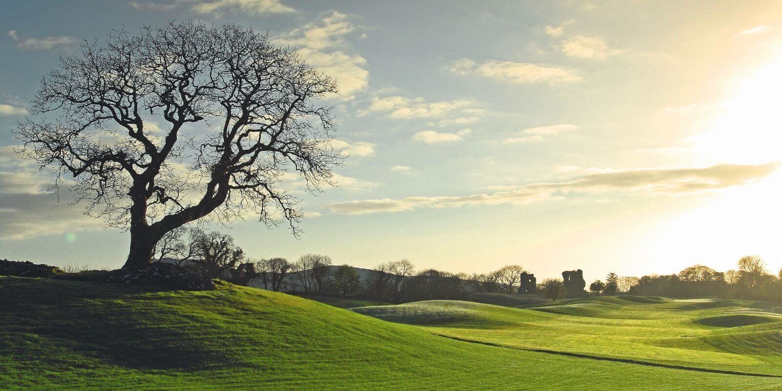 Castle Dargan ruins and golf course in County Sligo