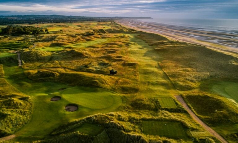County Louth golf course next to Irish Sea