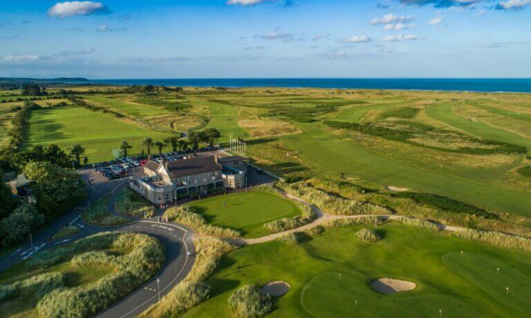 County Louth golf club from above
