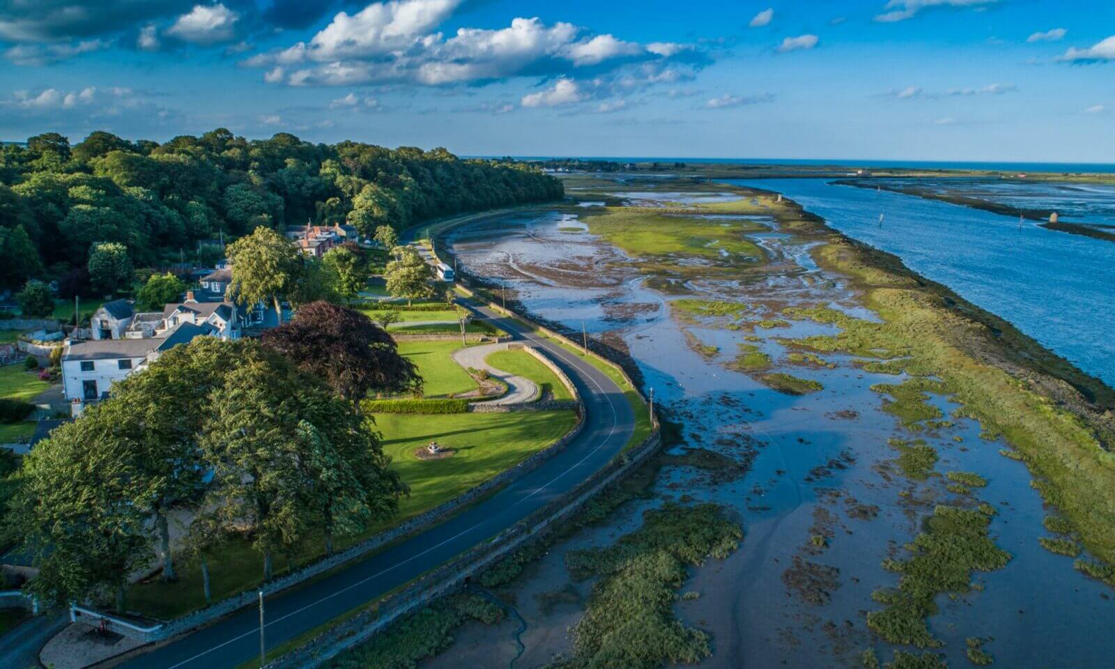 County Louth golf club entrance road