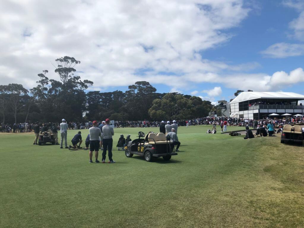Spectators watch the 2019 Presidents Cup