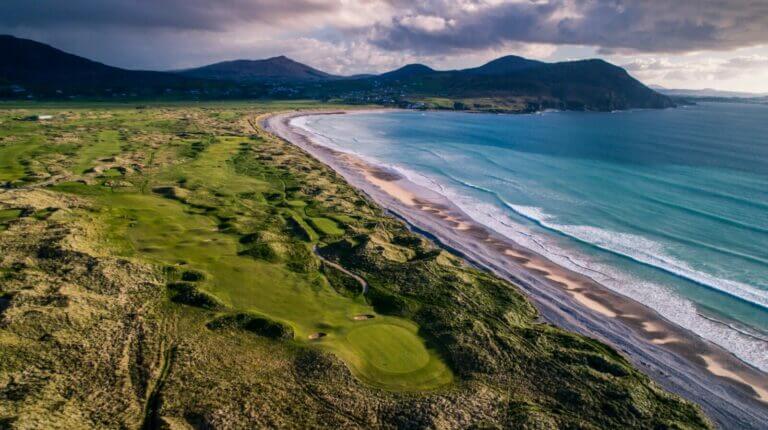 Ballyliffin golf club and coastline