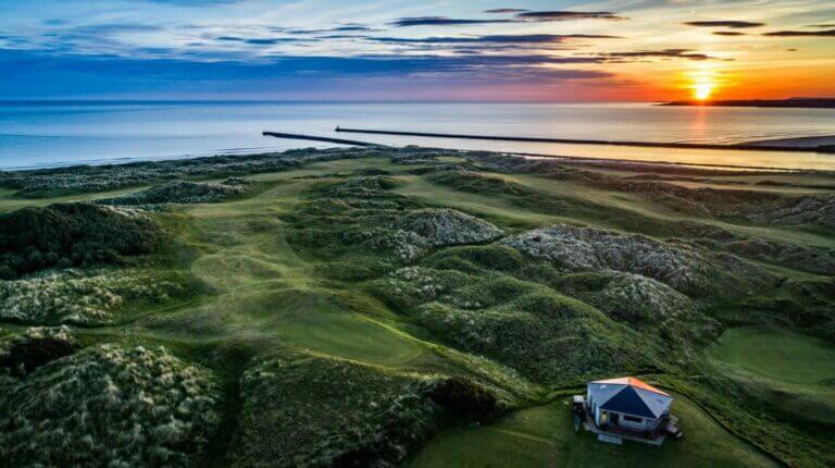 Castlerock golf course at dusk