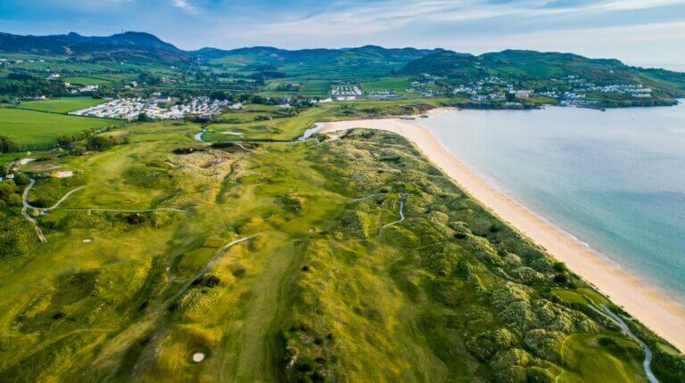 Portsalon Golf course and town