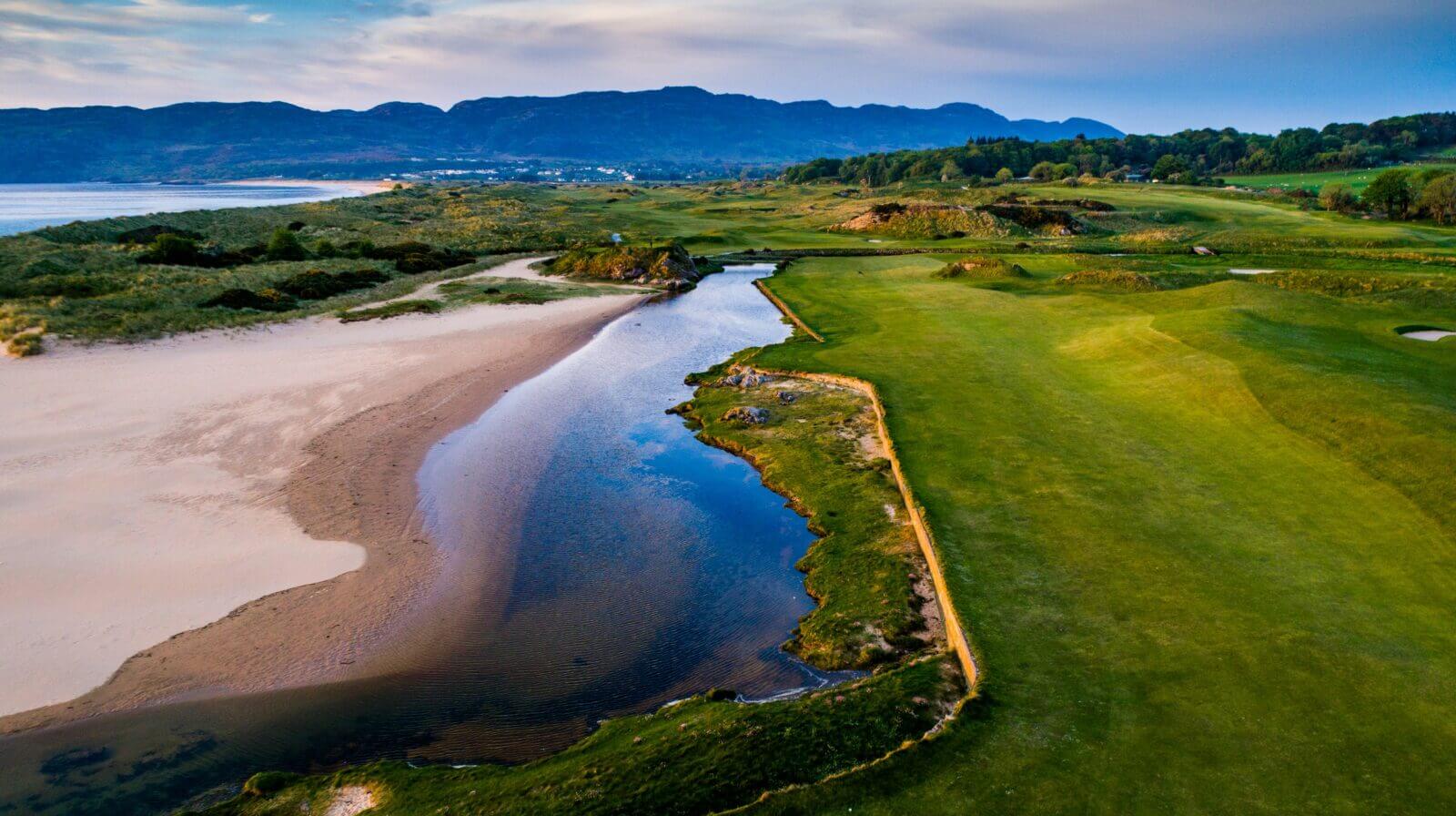 Portsalon estuary and golf course