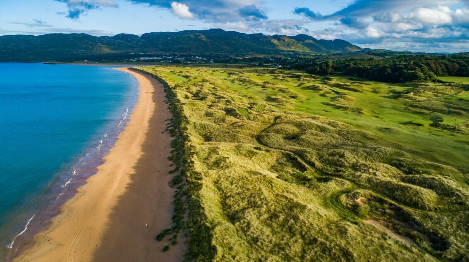 Portsalon strand and golf course