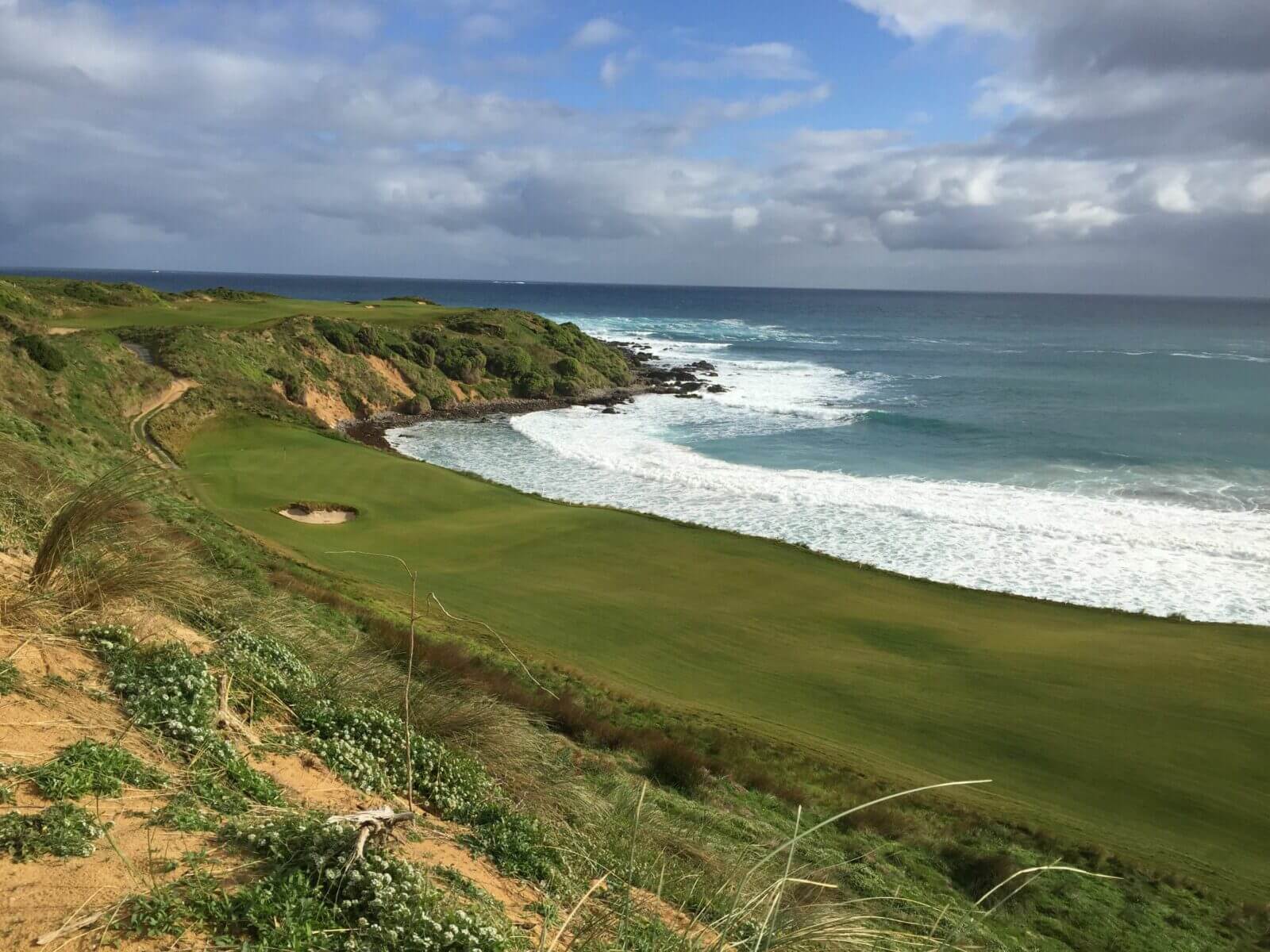 Cape Wickham golf course adjacent to Bass Strait