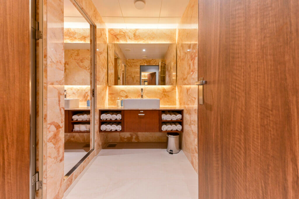 Public Bathroom on Coral Geographer cruise ship