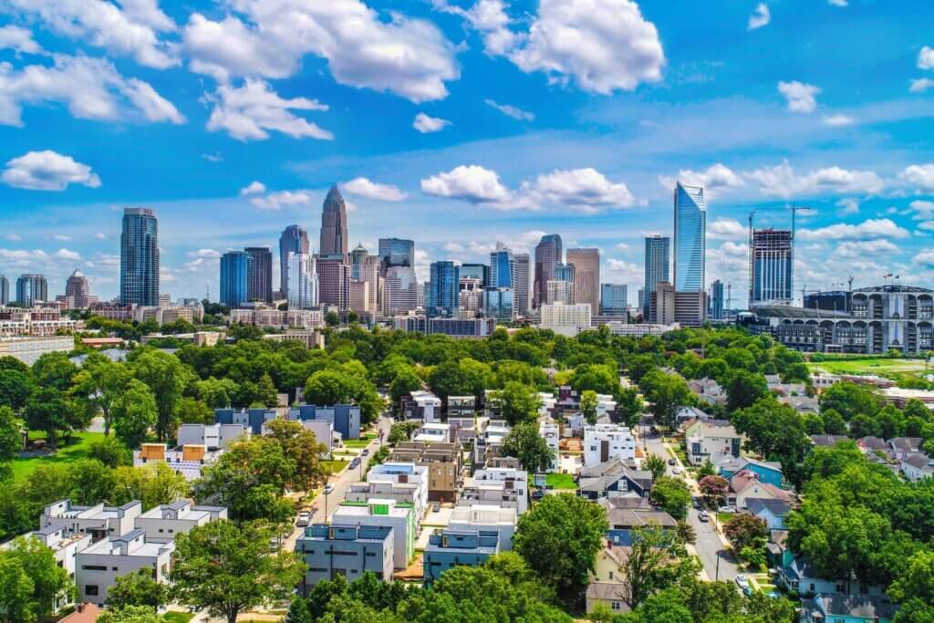 Charlotte City in North Carolina