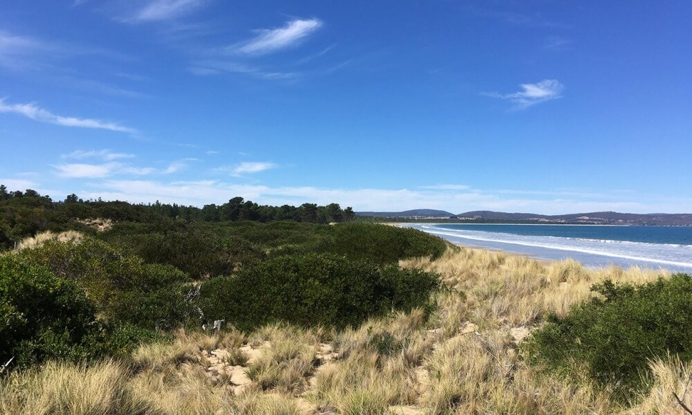 Seven Mile Beach in Hobart