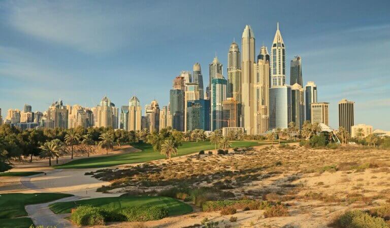 Emirates Golf The Majilis Skyline in Dubai
