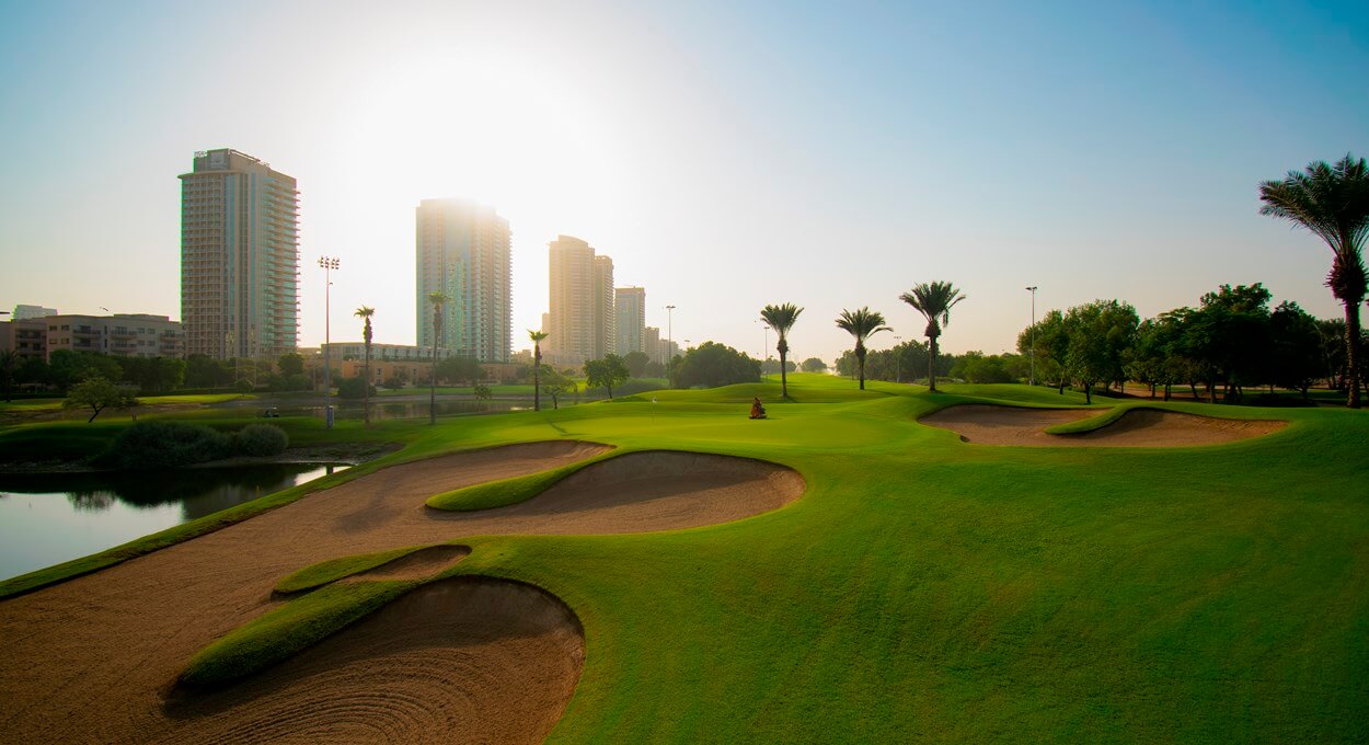 The Faldo golf course at Emirates Golf Club in Dubai