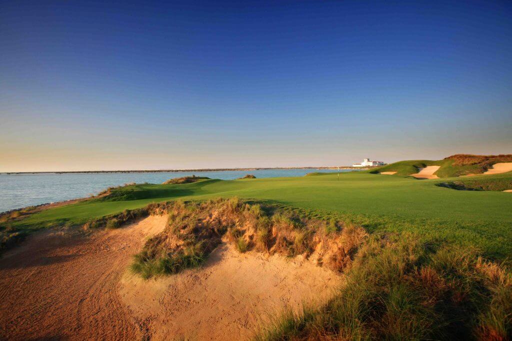 Yas Links seventeenth hole